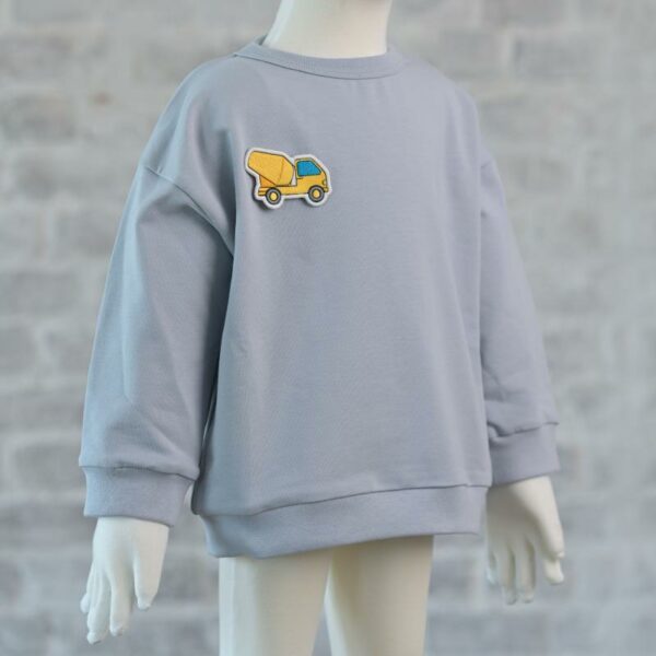 Sweatshirt grau – Bild 3